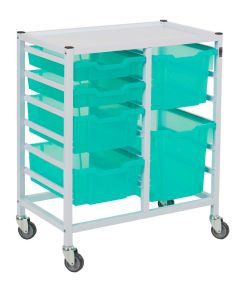 Compact Medical Trolley With 6 Trays